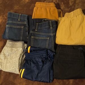 Bundle Kids Bottoms Assorted Pack - Black, Blue, Gray, Tan